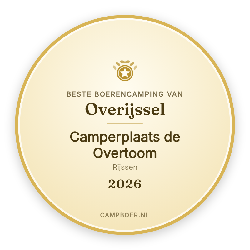 Winnaar Overijssel Camping van het Jaar 2026 - CampBoer.nl