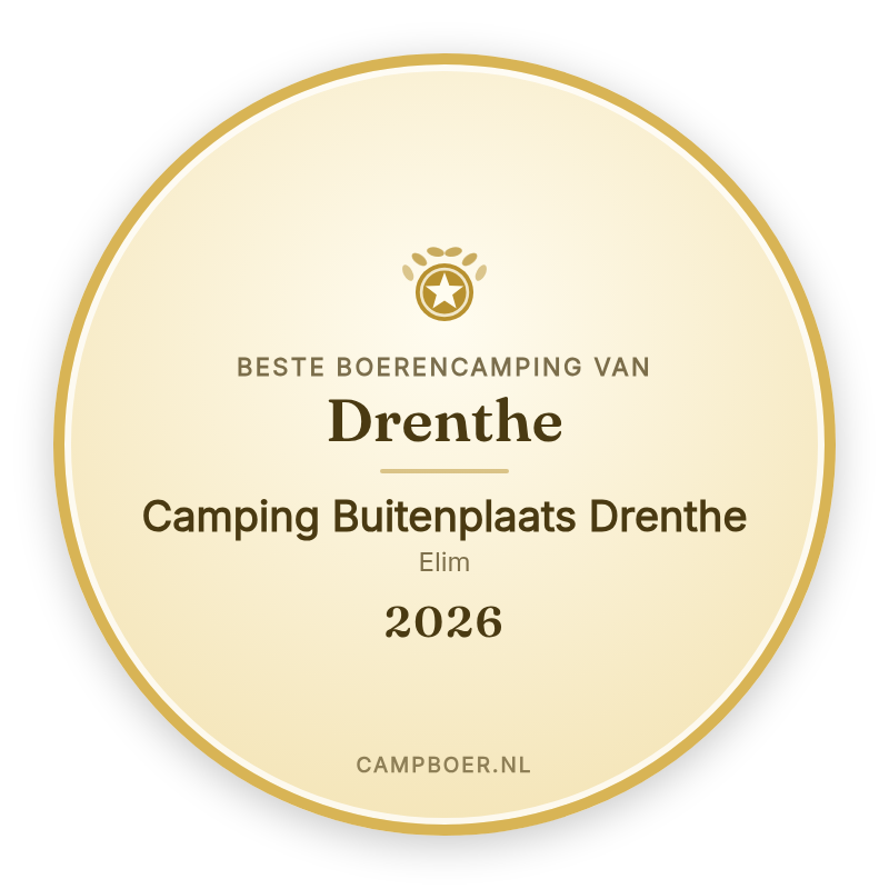 Winnaar Drenthe Camping van het Jaar 2026 - CampBoer.nl