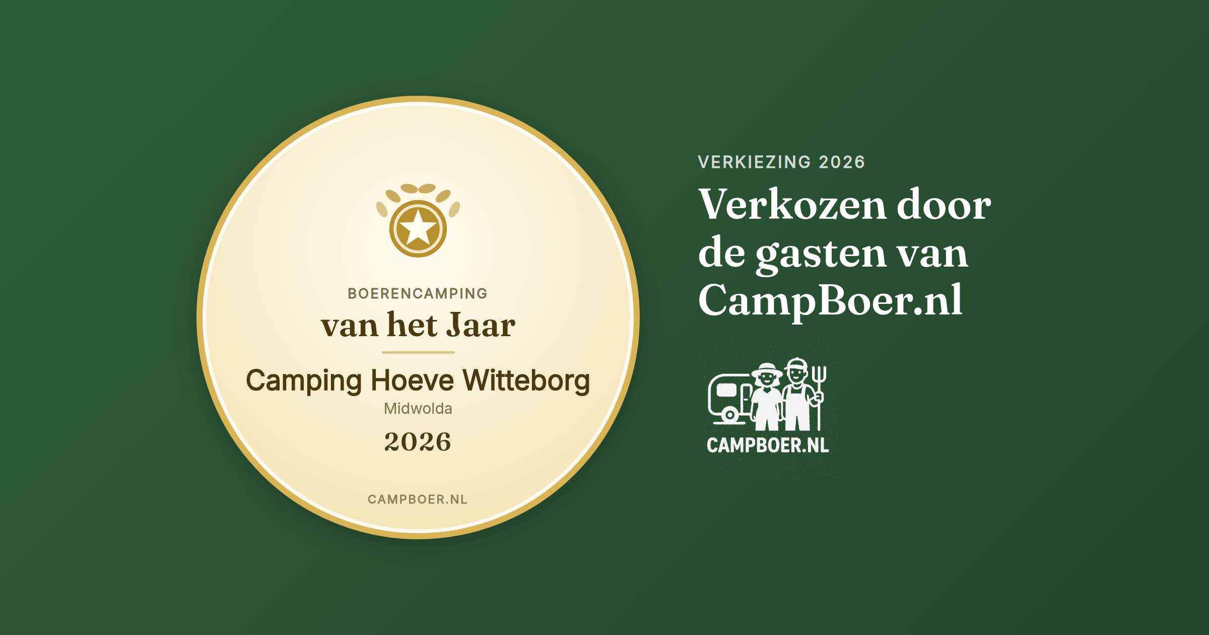 Afbeelding bij blog: Dit zijn de winnaars van de verkiezing Boerencamping van het Jaar 2026