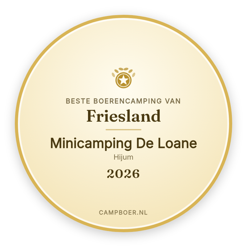 Winnaar Friesland Camping van het Jaar 2026 - CampBoer.nl